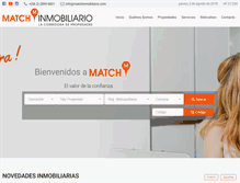 Tablet Screenshot of matchinmobiliario.com